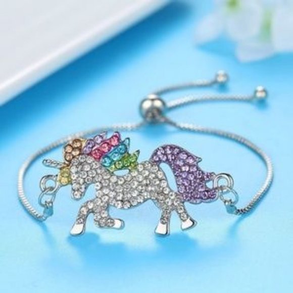 ❤️ NEW Multi Color Cute Unicorn Bracelet - Picture 2 of 5